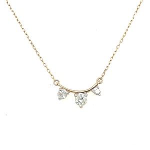 Adina Reyter 3 Diamond Amigos Necklace in 14k Yellow Gold